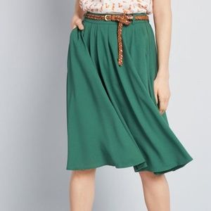 Green Midi Skirt
